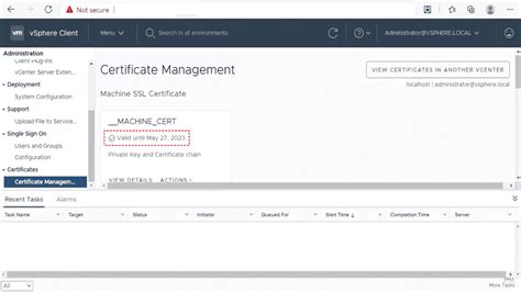 Open a web browser and open VMware vSphere Client by entering the IP address of your vCenter Server. . Vcenter backup restore certificate expired
